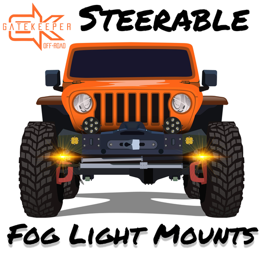 The Best Way To Mount Fog Lights on Jeeps and Lifted Trucks - Knuckle Pod Mounts