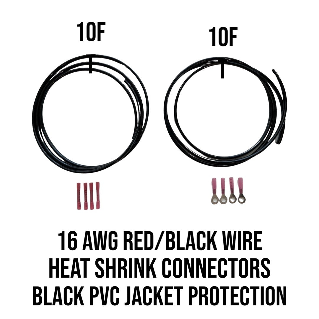 16 AWG "2 Lead" Wire Extension Kit (Red/Black)