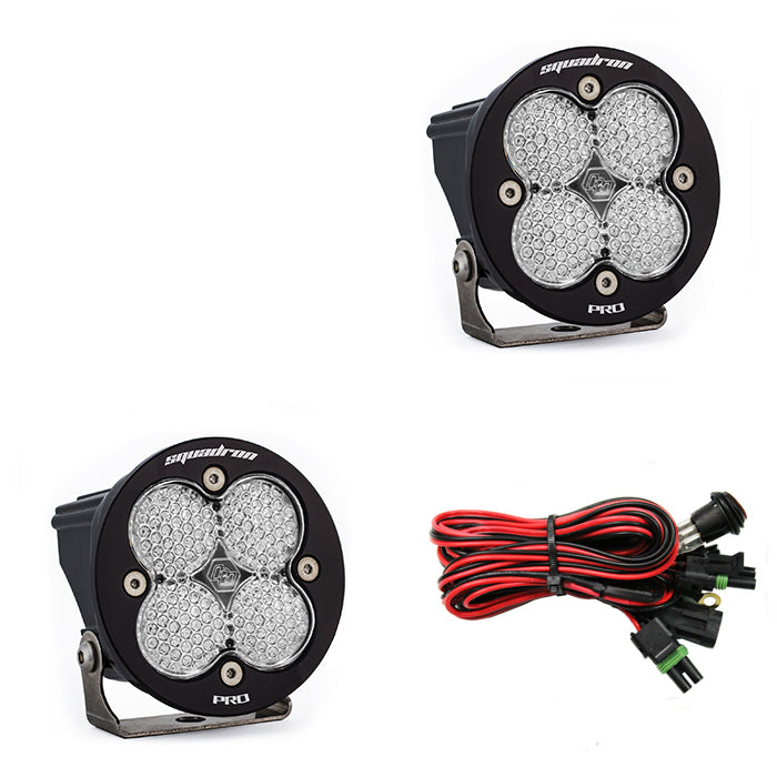 Baja Designs Squadron-R Pro Black LED Auxiliary Light Pod Pair - Universal