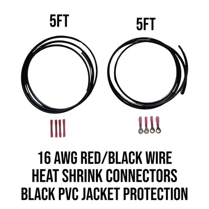 16 AWG "2 Lead" Wire Extension Kit (Red/Black)