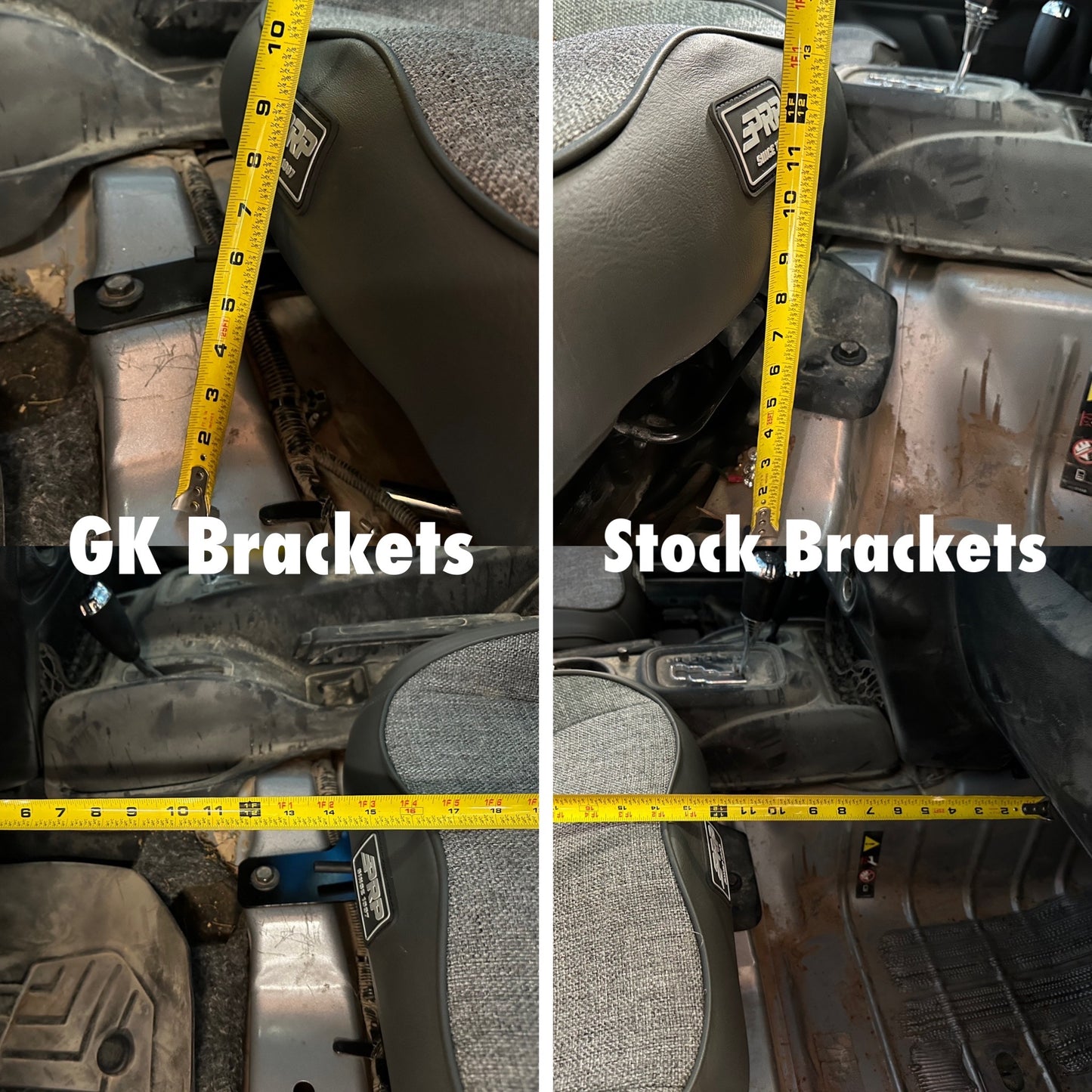 "Big and Tall" PRP Seat Lowering Brackets for Jeep JK Wrangler