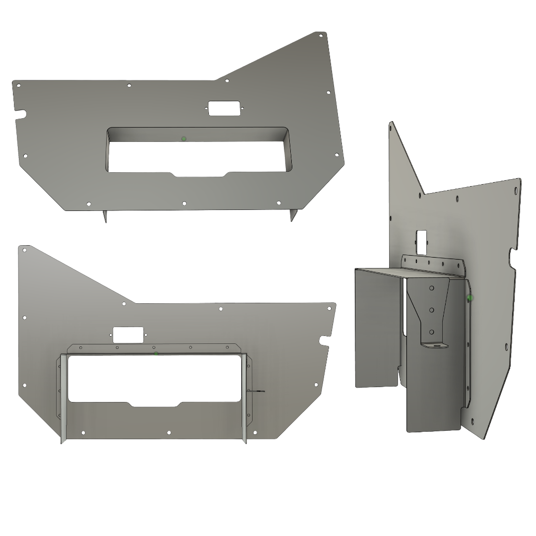 "Pocket" Inner Door Card Set for Jeep TJ Wrangler Half Doors