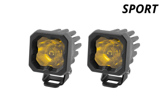 Diode Dynamics SSC1 Yellow Sport Standard LED Light Pods