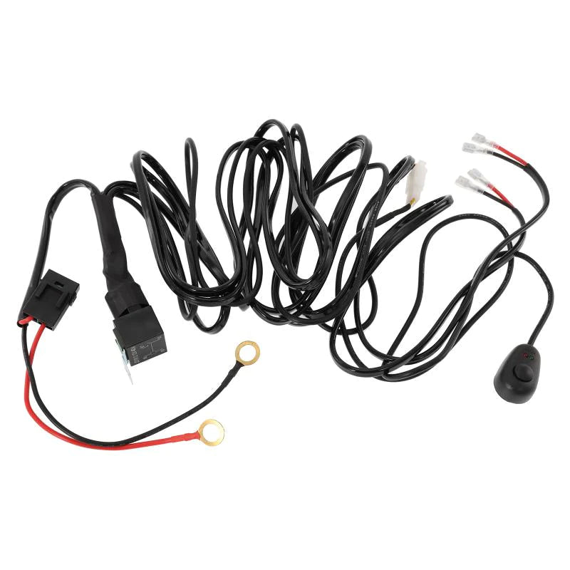 LED LIGHT BAR WIRING HARNESS KIT (2 LEADS 16AWG) WITH FUSE 12V 40A REL –  GateKeeper Off-Road