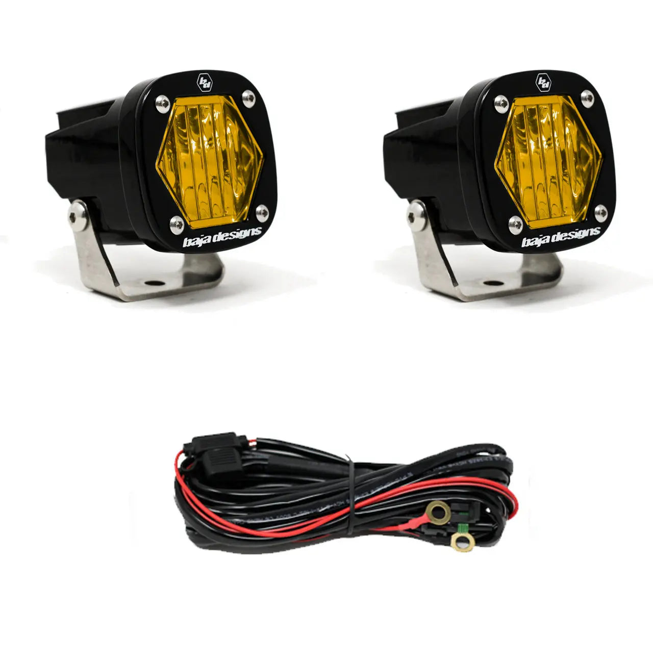 Baja Designs S1, Amber Wide Cornering LED - Pair