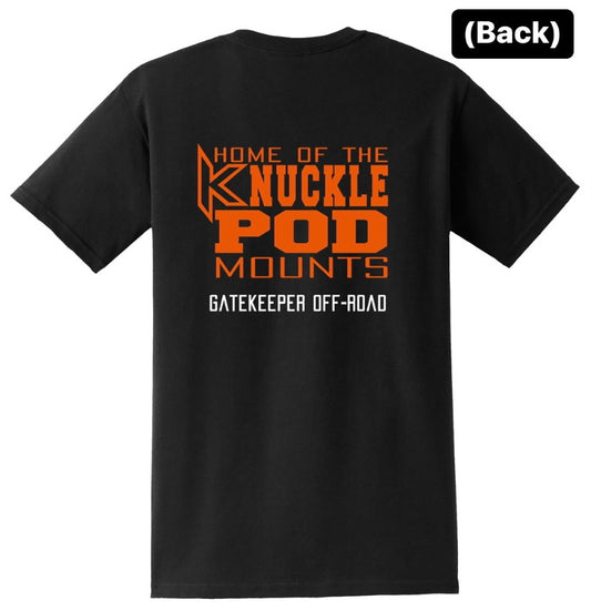 Gatekeeper Off-Road Logo Short Sleeve Shirt Black and Orange