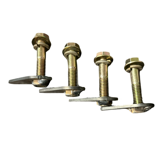 Exhaust Header Down Pipe Bolt and Flag-Nut Set for Jeep TJ / XJ / ZJ / YJ / WJ / LJ