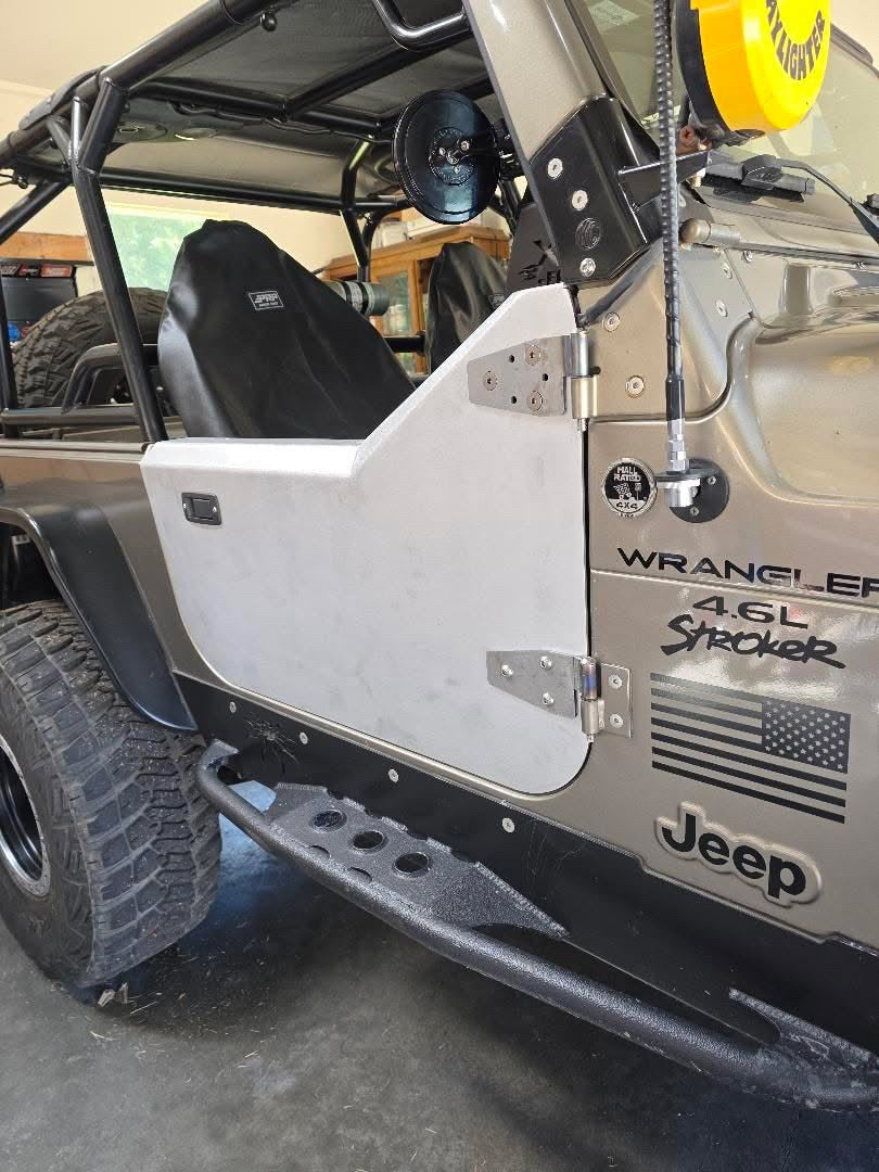 Aluminum Half Door Set (2) for Jeep TJ Wrangler (1997-2006)