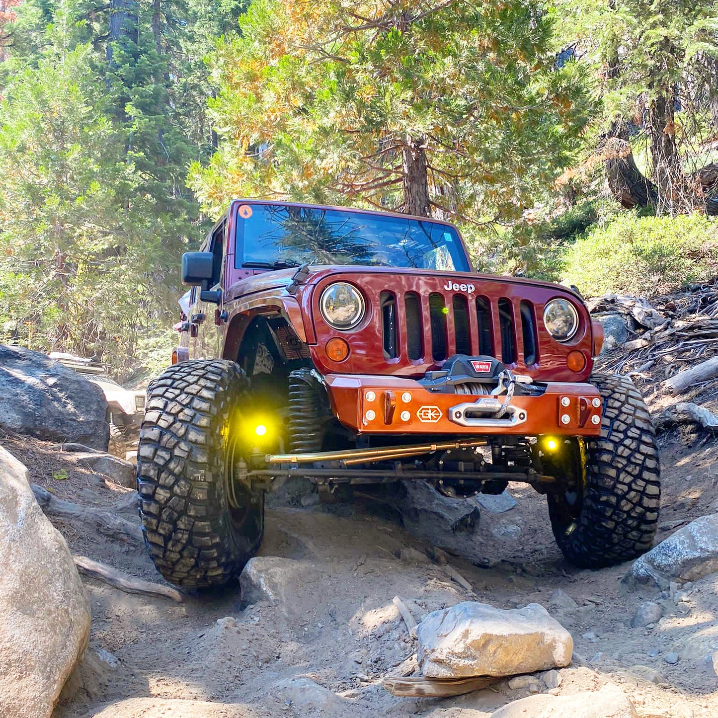 Front Gauntlet Series Stubby Bumper for Jeep JK Wrangler (2007-2018)