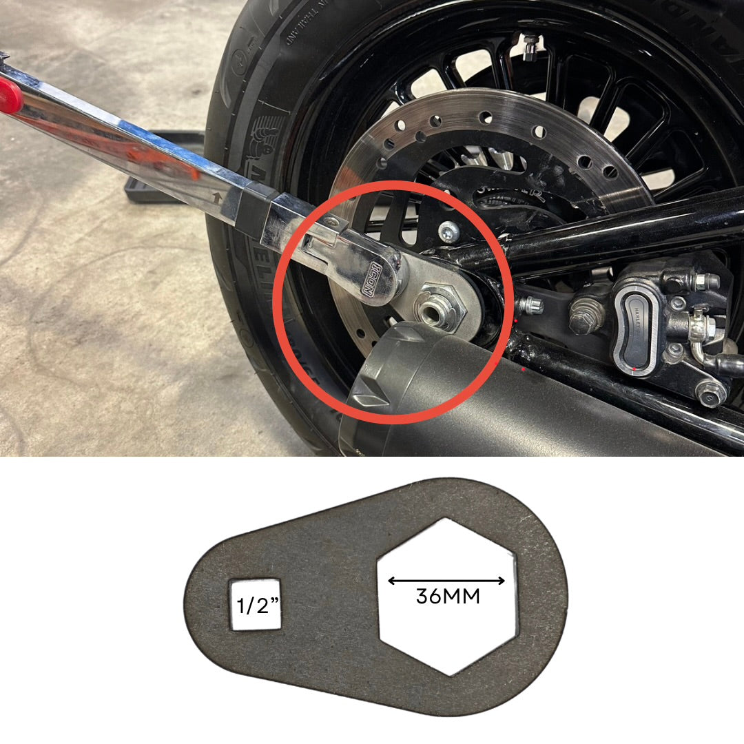36MM Axle Nut Torque Wrench Extension Tool - M8 Softail’s