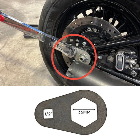 36MM Axle Nut Torque Wrench Extension Tool - M8 Softail’s