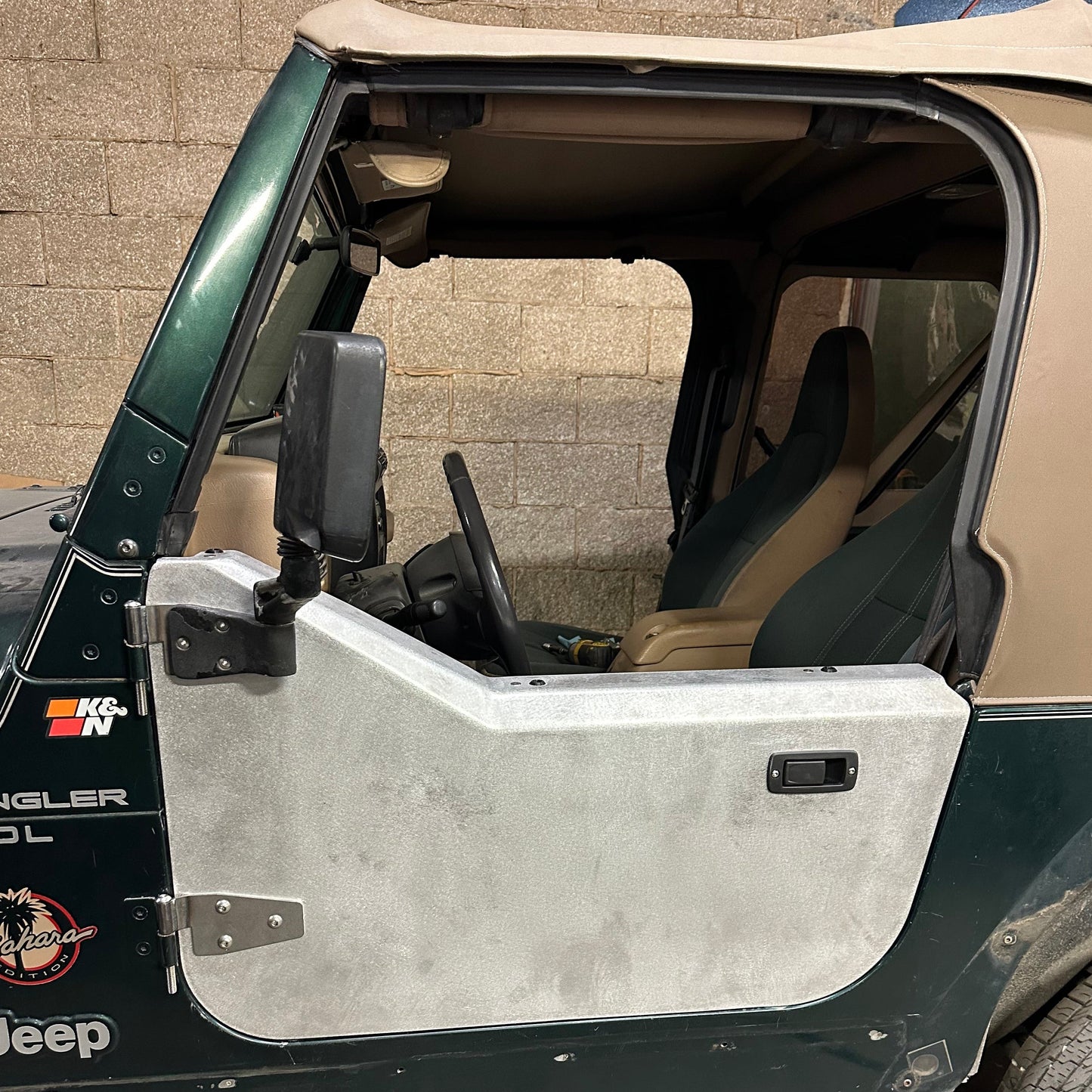 Aluminum Half Door Set (2) for Jeep TJ Wrangler (1997-2006)