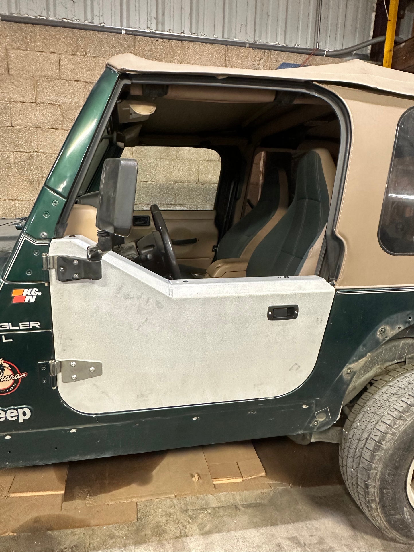 Aluminum Half Door Set (2) for Jeep TJ Wrangler (1997-2006)