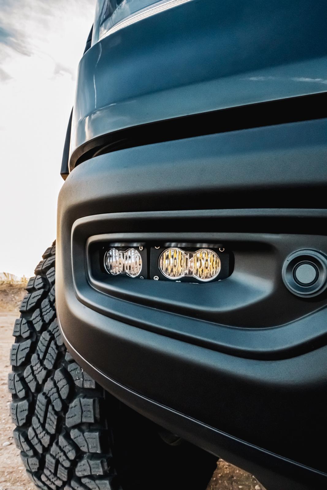Baja Designs Dodge Ram Rebel/TRX Dual S2 Fog Pocket Kit contents