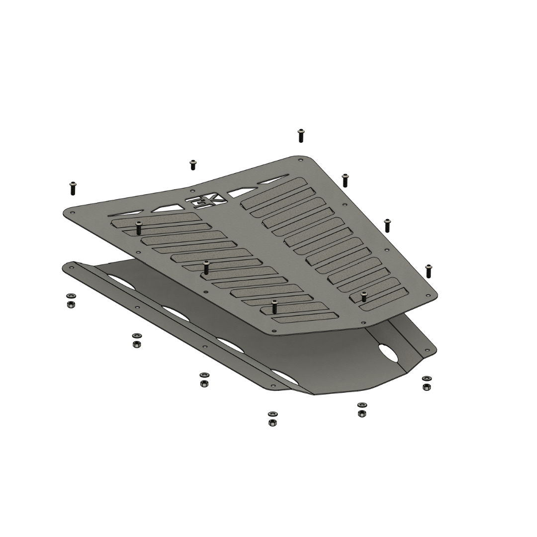 Diamond Series Hood Vent for Jeep CJ - Louvers