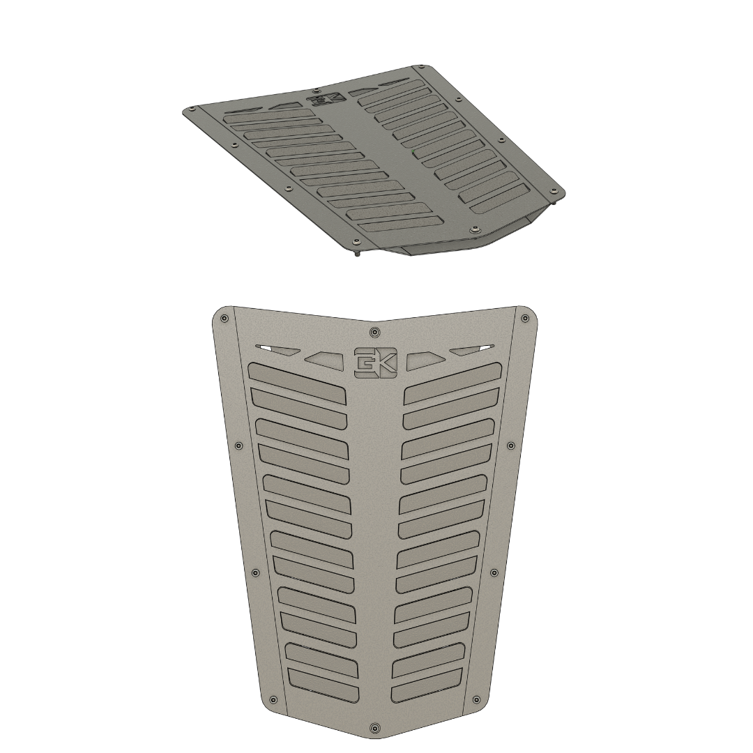 Diamond Series Hood Vent for Jeep CJ - Louvers