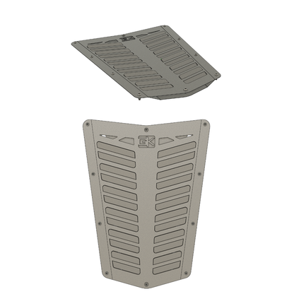 Diamond Series Hood Vent for Jeep CJ - Louvers