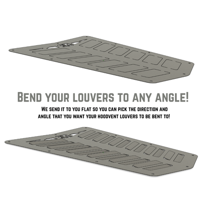 Diamond Series Hood Vent for Jeep CJ - Louvers