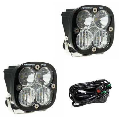 Baja Designs Squadron Pro Black LED Auxiliary Light Pod Pair - Universal