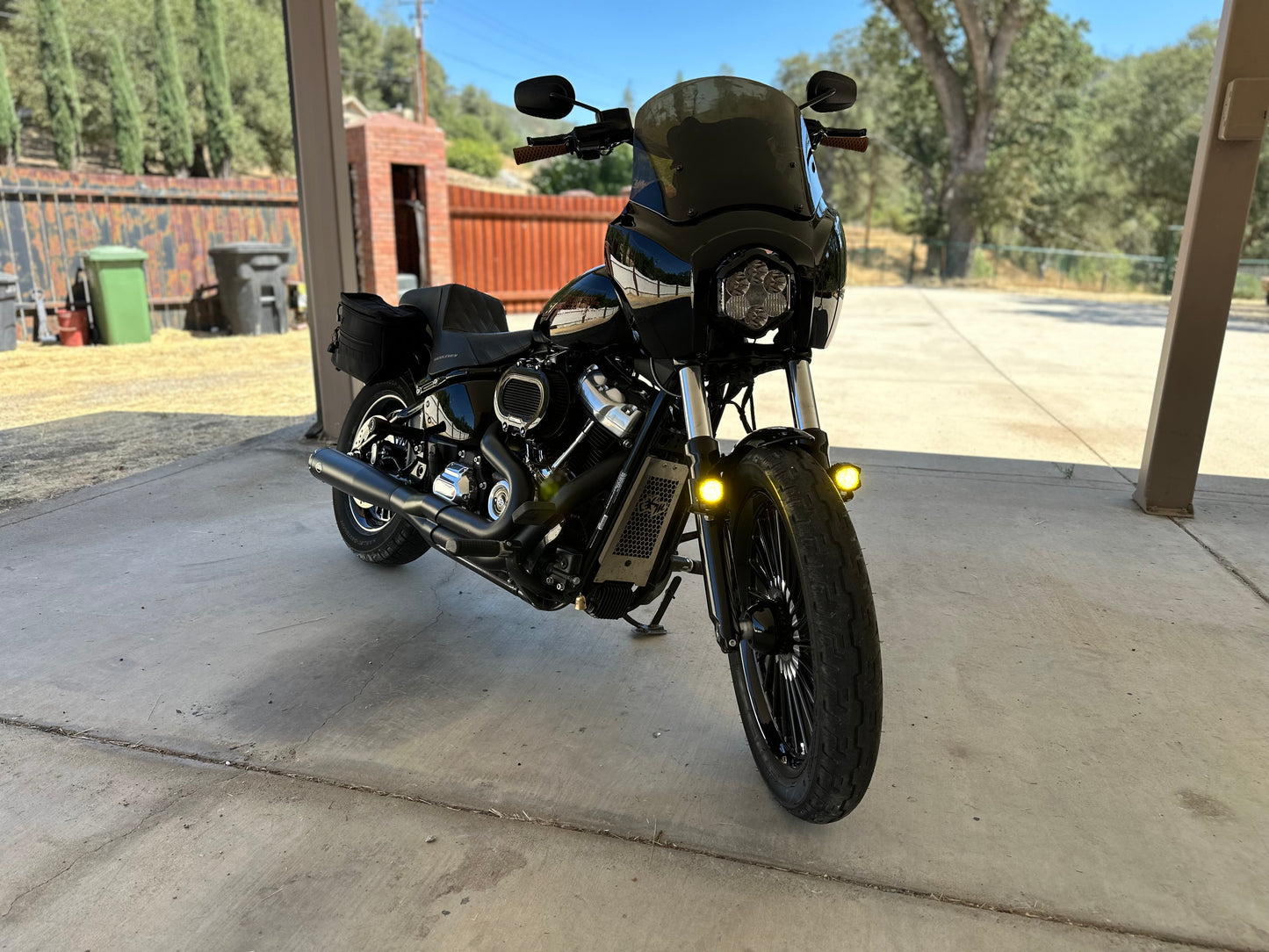 2018+ Softail Street Bob FXBB FXST Harley Davidson Fork Mounted Fog Light Brackets