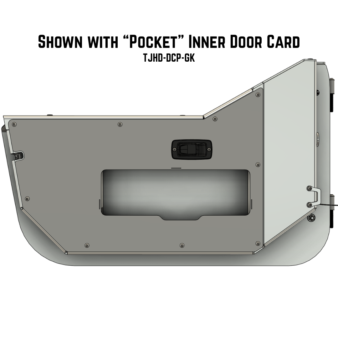Aluminum Half Door Set (2) for Jeep TJ Wrangler (1997-2006)