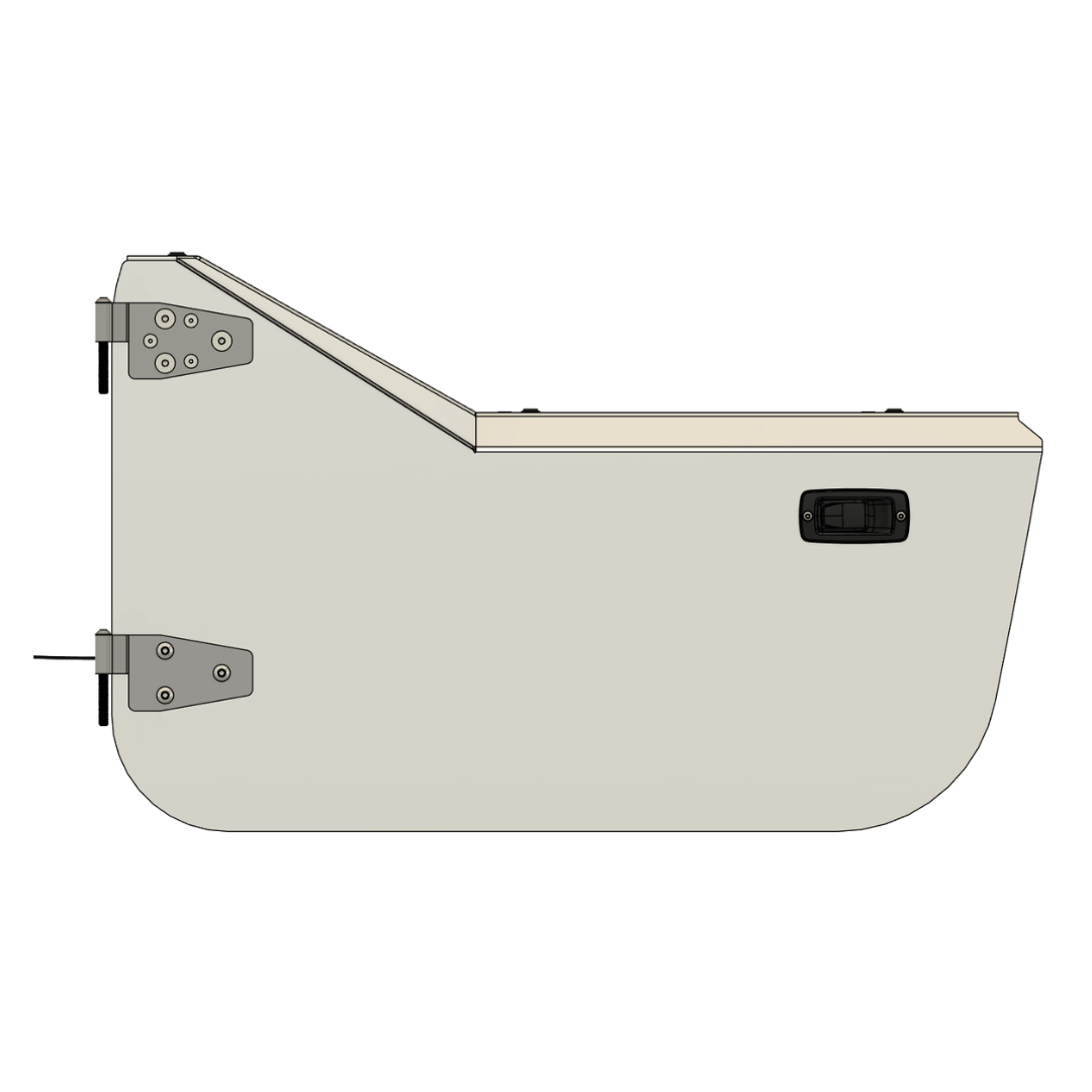 Aluminum Half Door Set (2) for Jeep TJ Wrangler (1997-2006)