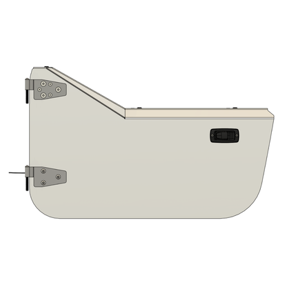 Aluminum Half Door Set (2) for Jeep TJ Wrangler (1997-2006)