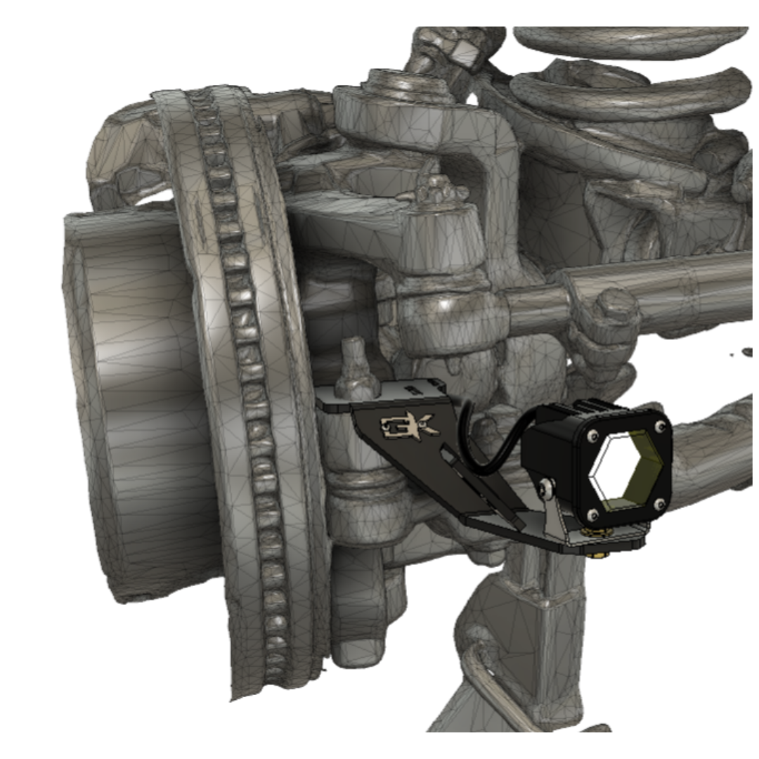 Ram 2500 & 3500 Steerable Knuckle Pod Light Mounts (2014-2018)