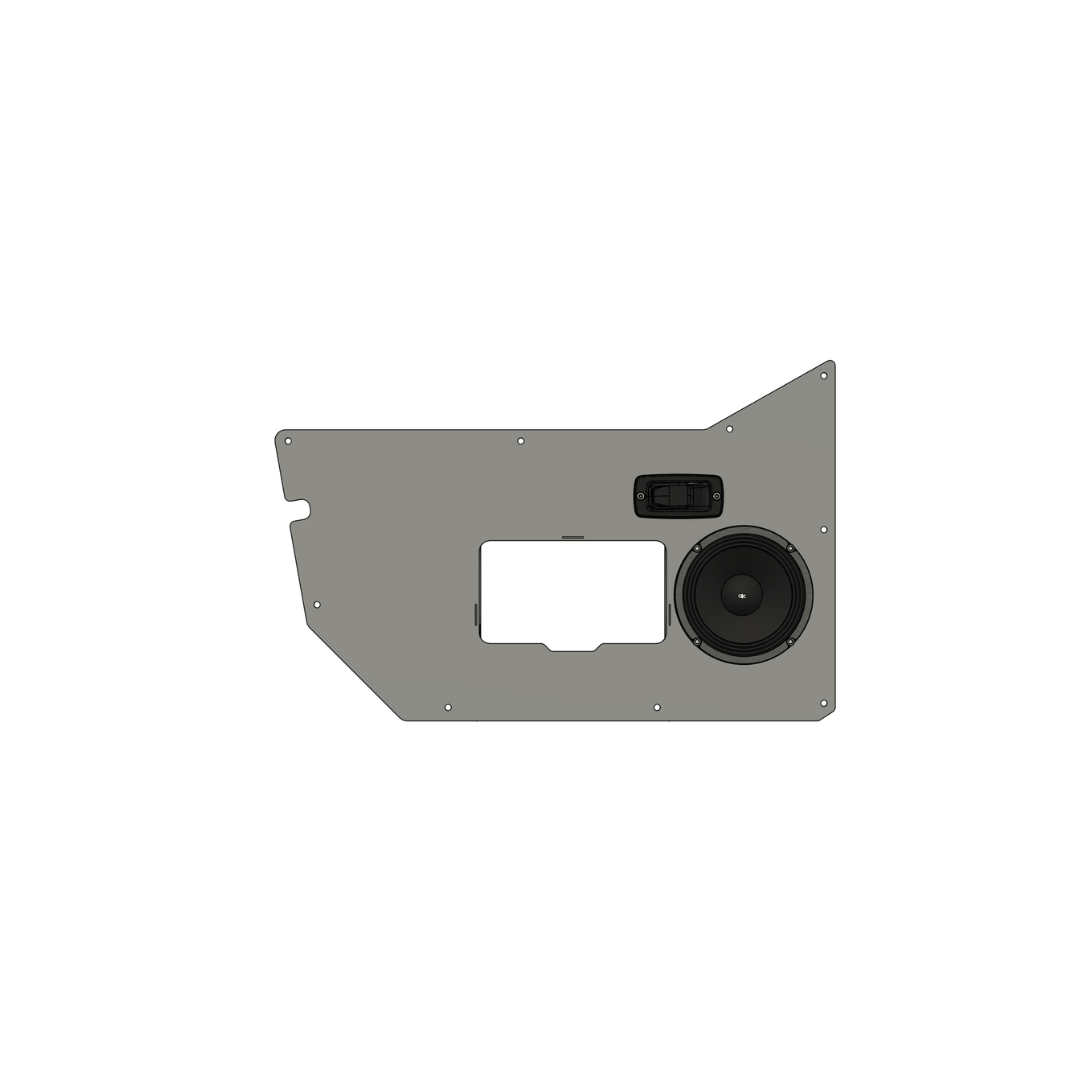 "Speaker" Inner Door Card Set for Jeep TJ Wrangler Half Doors