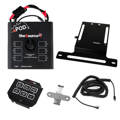 sPOD SourceLT/Mini6 Steering Wheel Mount Kit - Polaris RZR Turbo R 2020-2024, Pro R 2022-2026, Pro S 2025, Pro XP 2020-2026
