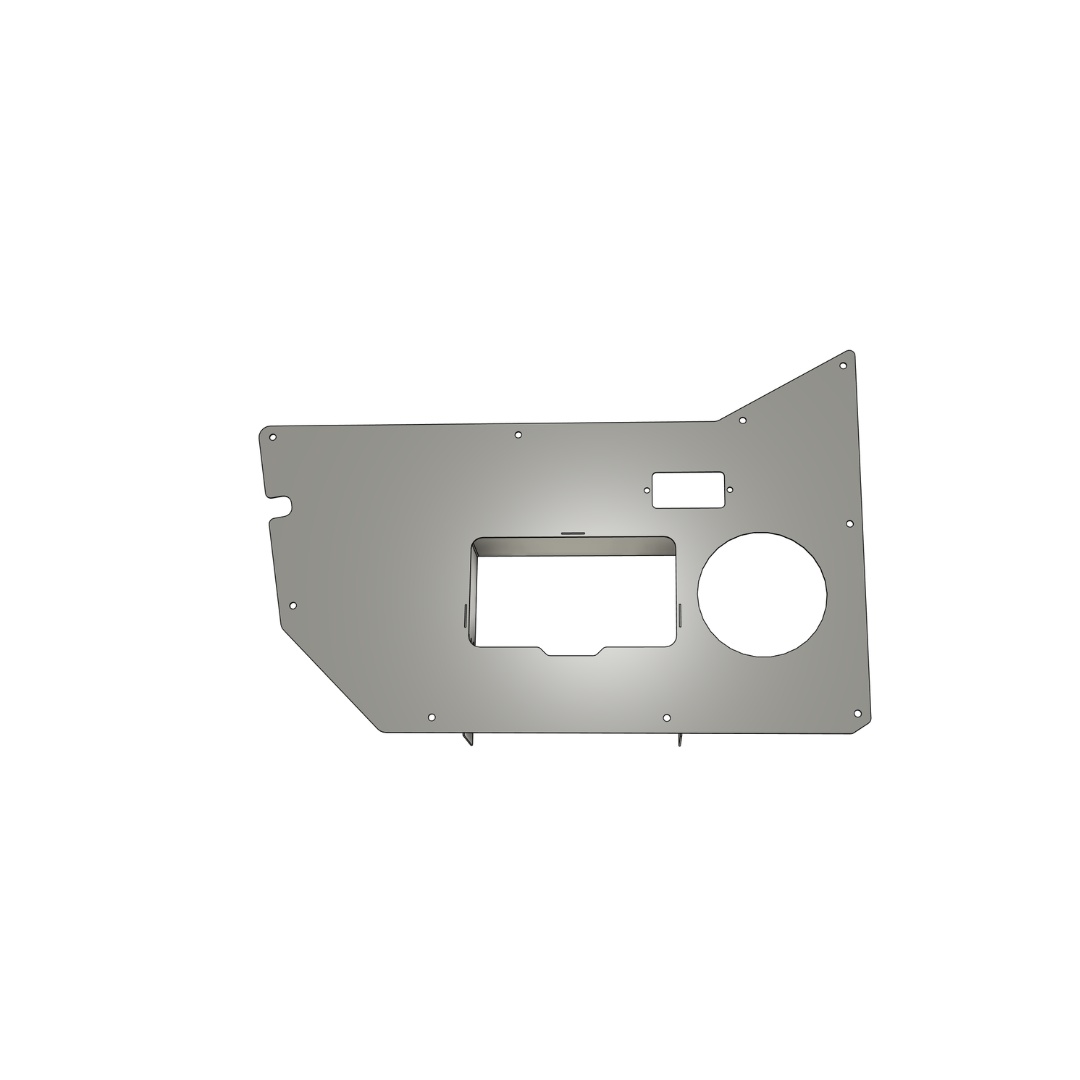 "Speaker" Inner Door Card Set for Jeep TJ Wrangler Half Doors