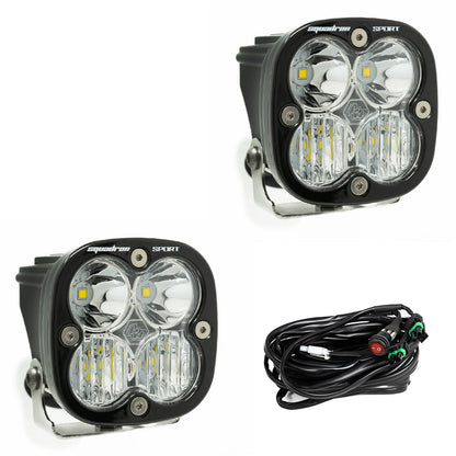 Baja Designs Squadron 2.0 Sport Black LED Auxiliary Light Pod Pair - Universal