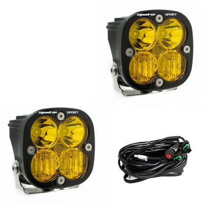 Baja Designs Squadron 2.0 Sport Black LED Auxiliary Light Pod Pair - Universal