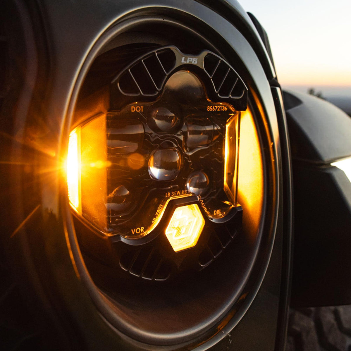 Baja Designs DOT LP6 LED Headlight - side