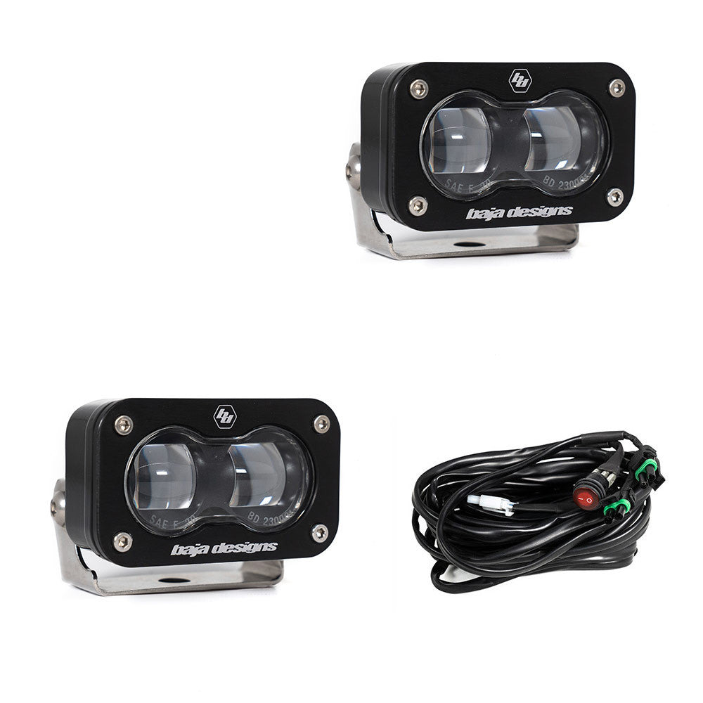 Baja Designs S2 SAE LED Auxiliary Light Pod Pair-Universal