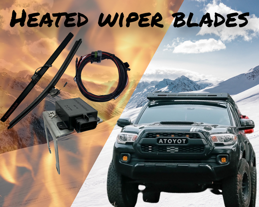 2016-2023 Toyota Tacoma Heated Wiper Blades with Installation Bracket