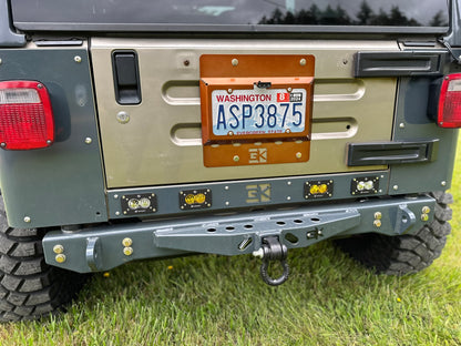 Rear Diamond Series Stubby Bumper for Jeep TJ/YJ Wrangler