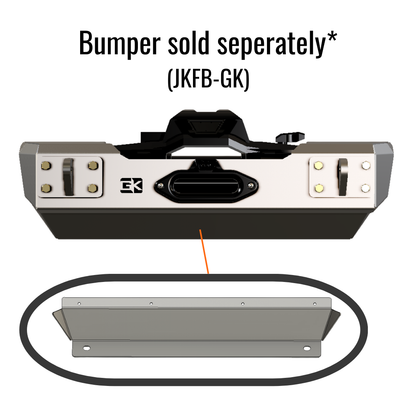 Jeep JK Gauntlet Series Front Bumper Skid Plate