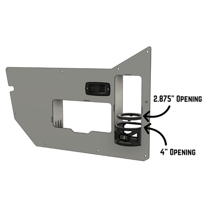 "Water Bottle" Inner Door Card Set for Jeep TJ Wrangler Half Doors