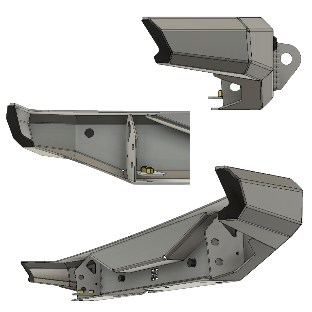 Gauntlet Series Rear Bumper for Jeep JL Wrangler (2018+)