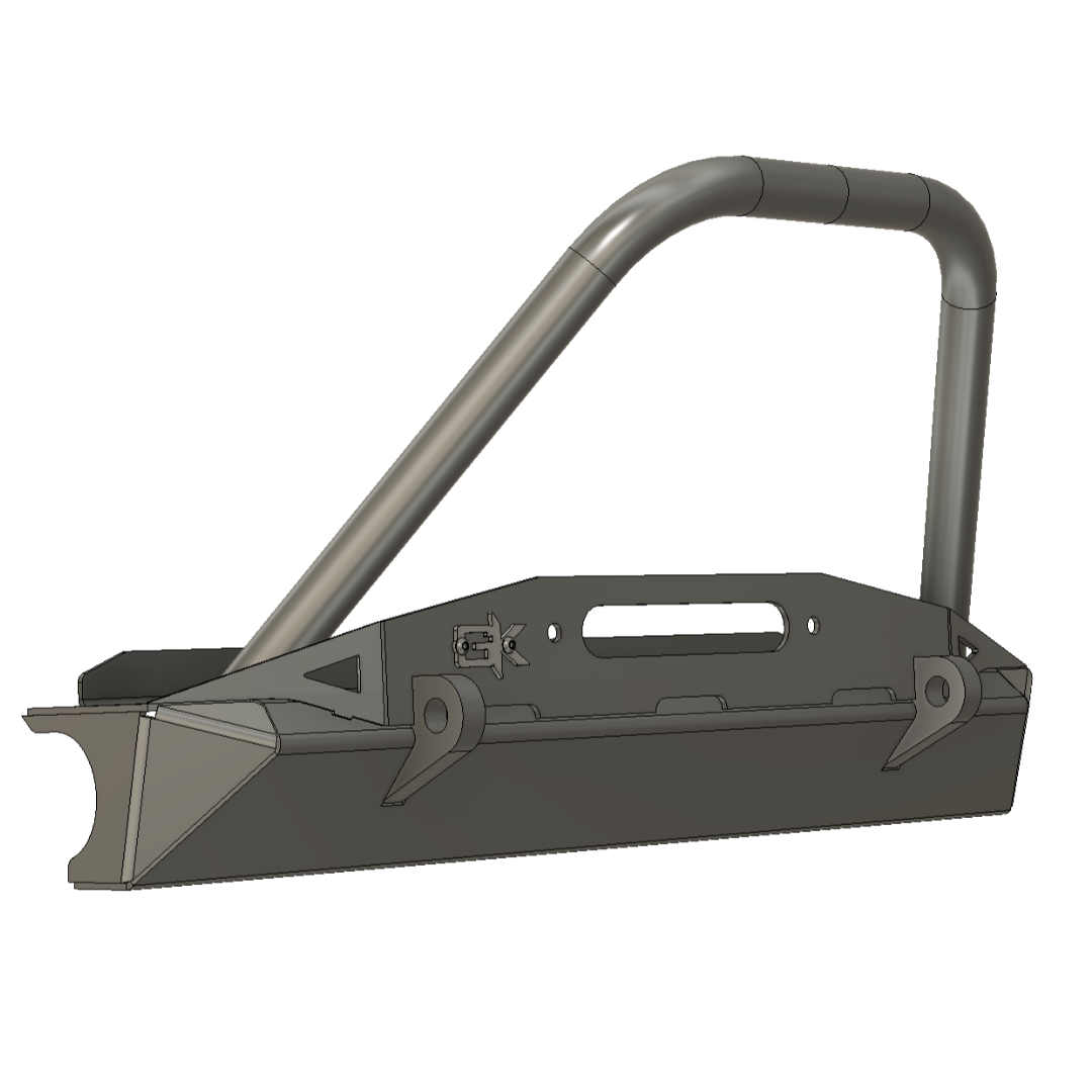 Front Diamond Series Stubby Bumper for Jeep TJ Wrangler (97-06)