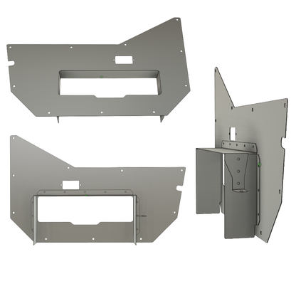 "Pocket" Inner Door Card Set for Jeep TJ Wrangler Half Doors