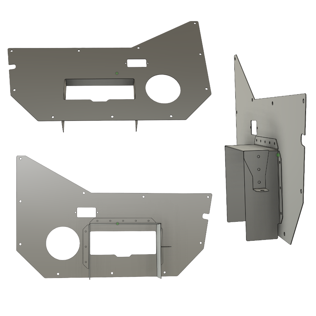 "Speaker" Inner Door Card Set for Jeep TJ Wrangler Half Doors