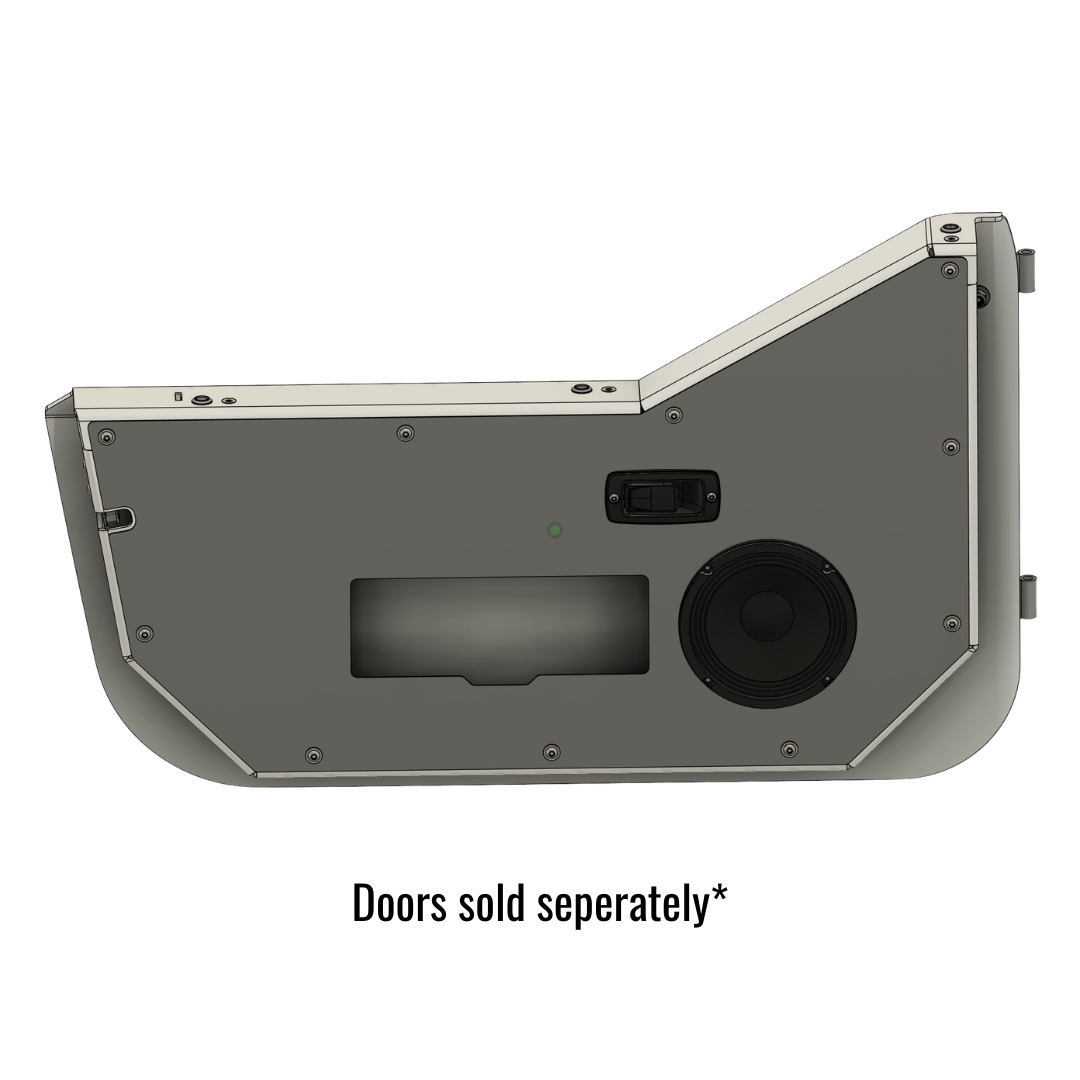 "Speaker" Inner Door Card Set for Jeep TJ Wrangler Half Doors