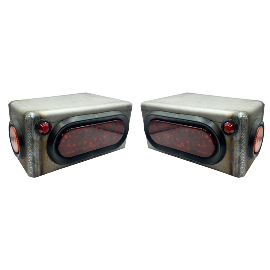 Heavy Duty LED Trailer Tail Light Kit 3/16 Steel