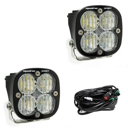Baja Designs Squadron 2.0 Sport Black LED Auxiliary Light Pod Pair - Universal