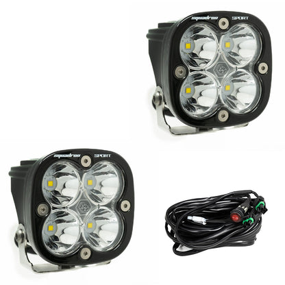 Baja Designs Squadron 2.0 Sport Black LED Auxiliary Light Pod Pair - Universal