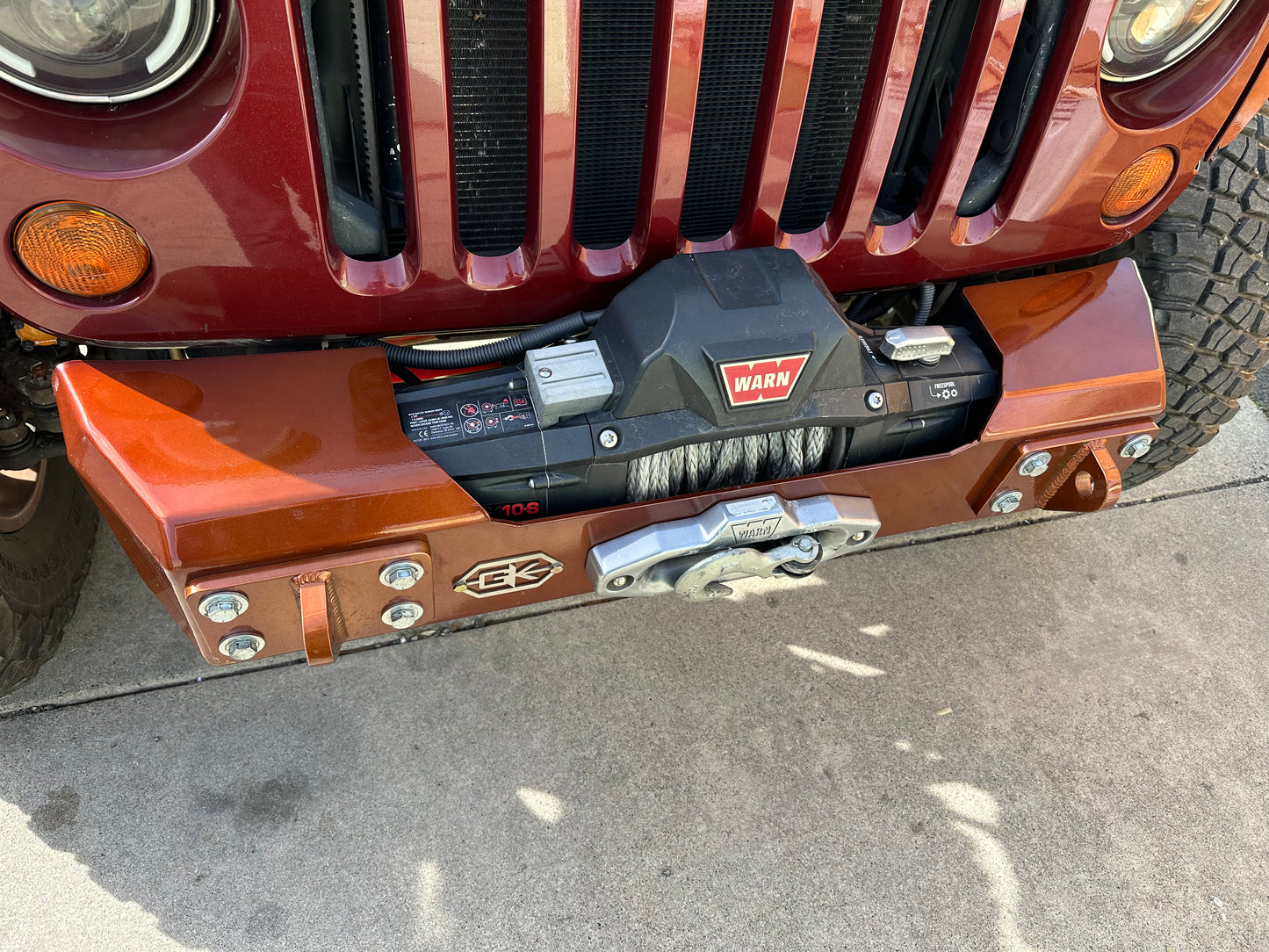 2007-2018 Jeep Wrangler JK Front "Gauntlet" Stubby Bumper
