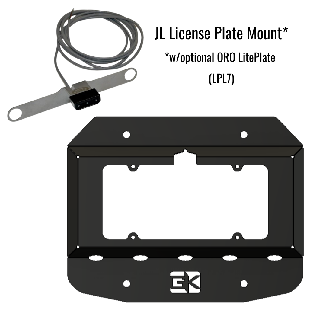 License Plate Relocation Kit for Jeep JL Wrangler 2018+