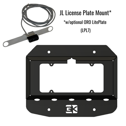 License Plate Relocation Kit for Jeep JL Wrangler 2018+
